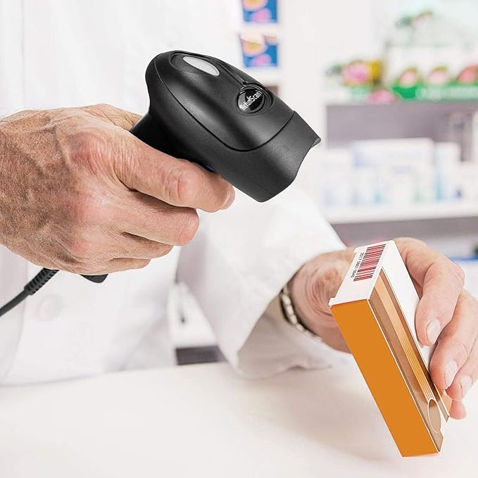 NetumScan USB 1D Barcode Scanner, Handheld Wired CCD Barcode Reader Supports - Image 7