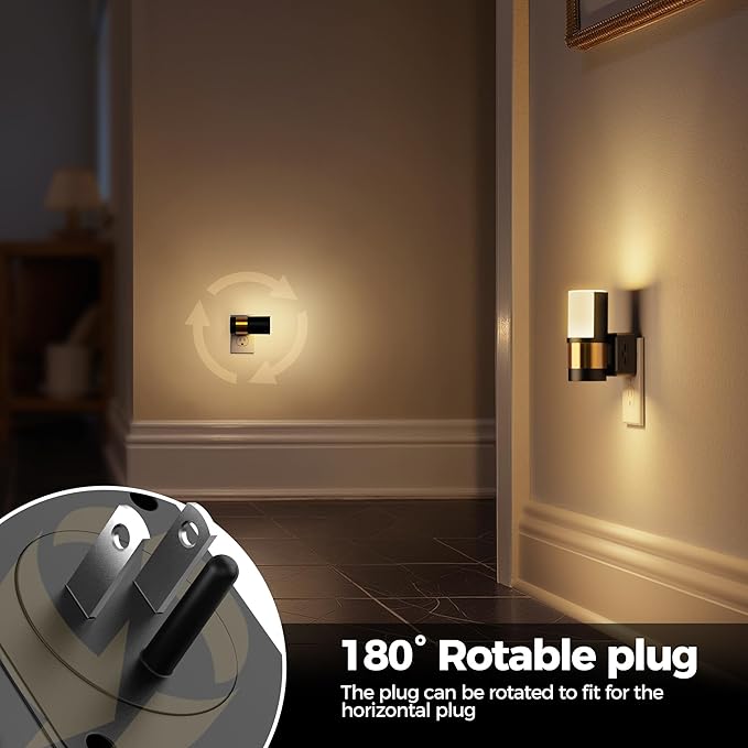 Briignite Night Lights Plug into Wall, 2 Pack Dimmable LED Night Light - Image 7