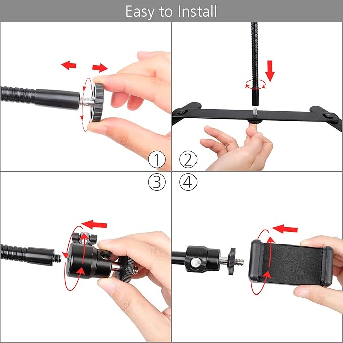 Photo Copy Pico Projector Stand, Chromlives Overhead Tripod Video Stand - Image 6