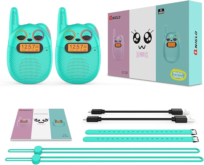 Qniglo Walkie Talkies for Kids Rechargeable, Christmas Birthday Gifts for Boys - Image 7