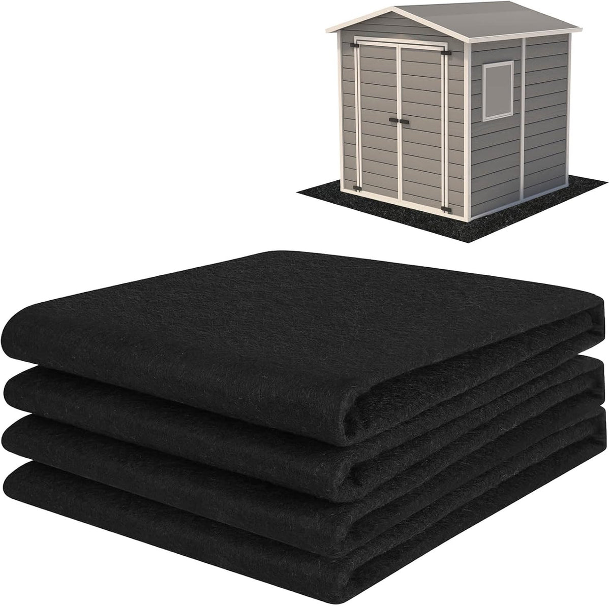 6x8.2ft outdoor storage shed floor mat,waterproof washable garden, main product view