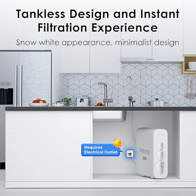 Waterdrop G3P600 Reverse Osmosis System, 8 Stage Tankless Reverse Osmosis Water - Image 9