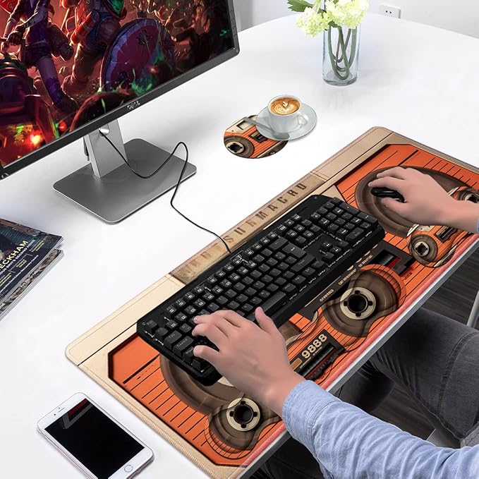 Ergonomic Keyboard Wrist Rest & Mouse Pad Wrist Rest Set, Large XXL Gaming Desk - Image 7
