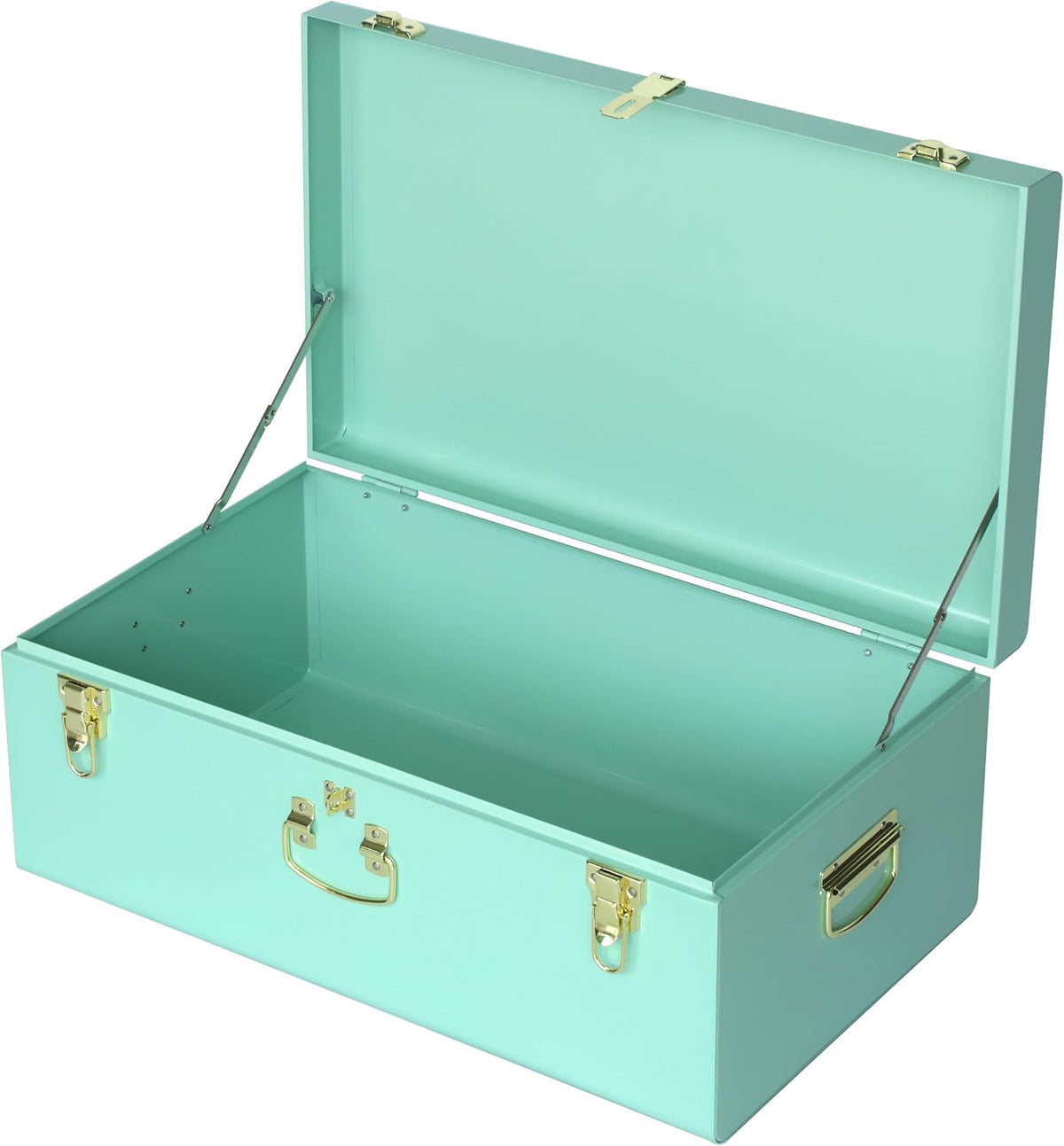 vixdonos large metal trunk decorative storage box college, main product view