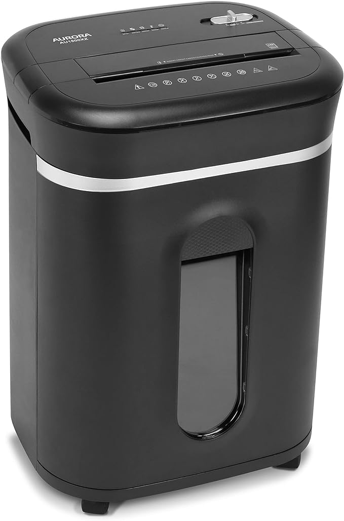 Aurora AU1800XA Anti-Jam 18-Sheet Crosscut Paper/CD and Credit Card Shredder/ - Image 6