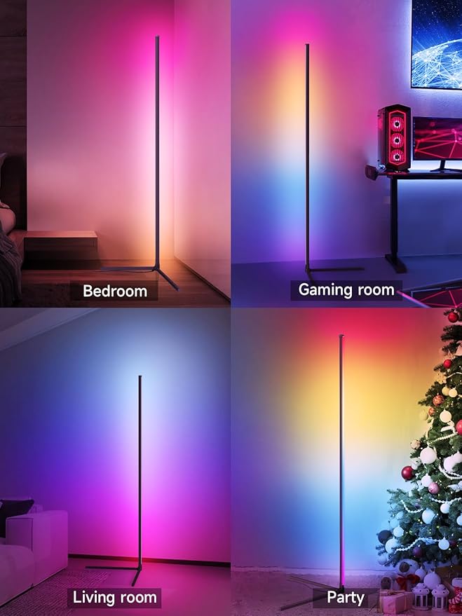 Tyute Corner Floor Lamp, RGB LED Corner Lamp - Image 6