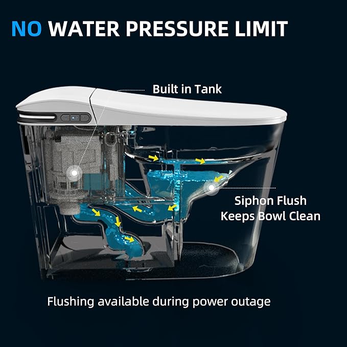 WOODBRIDGE GT100 Smart Toilet, Auto Open/Close Lid, Foot Sensor, Auto Flush - Image 16