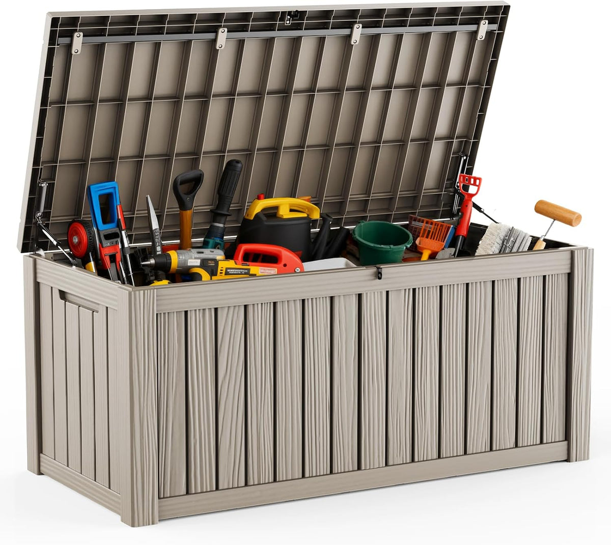 drato 120 gallon large deck box, outdoor storage, main product view