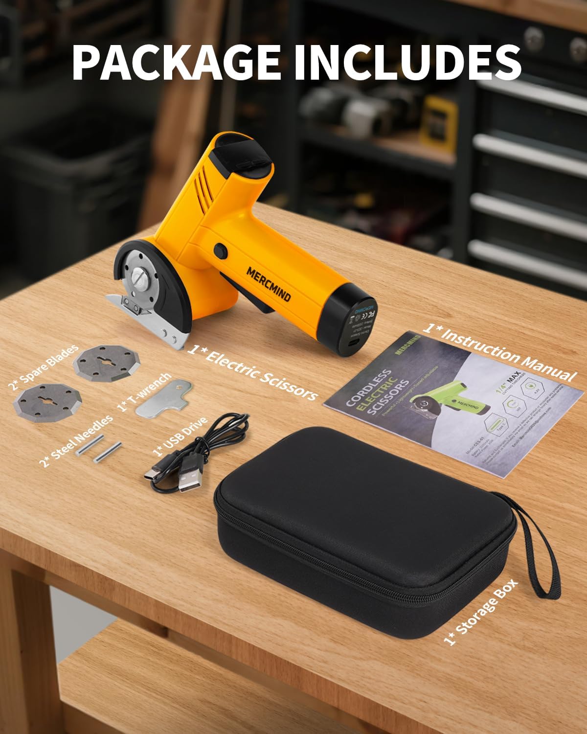 Electric Fabric/Cardboard Cutter, Precise Cut, Eases Wrist Fatigue | for Home, Warehouse And Diy, Ideal for Seniors, Women, Tailors and Crafters Cut Fabric, Leather, Box and Packaging- Yellow