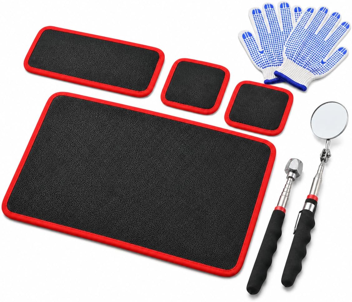 trulywin 4-pack magnetic parts holder mat with pickup, main product view
