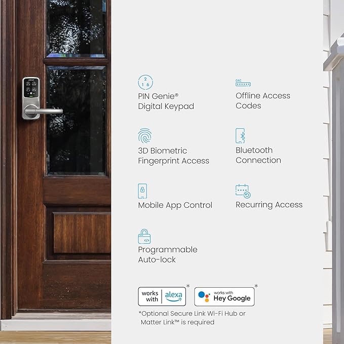 Lockly Secure Plus Bluetooth Smart Door Lock, Keyless Entry - Image 10