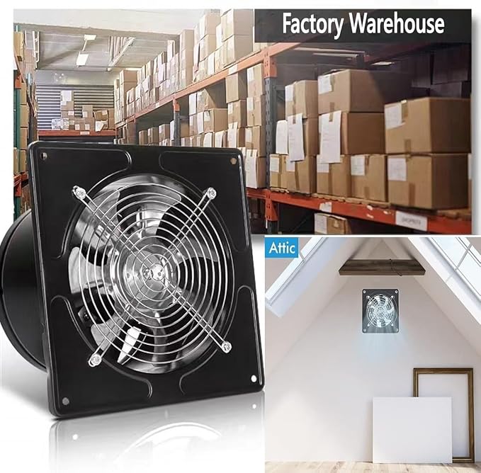 Aydomer 8 Inch Exhaust Fan Metal Ventilation Fan - Image 7