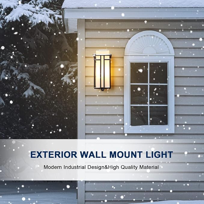 EERU Large Outdoor Wall Lights 15.35" H x 6.7" W, Waterproof Wall Lantern - Image 7