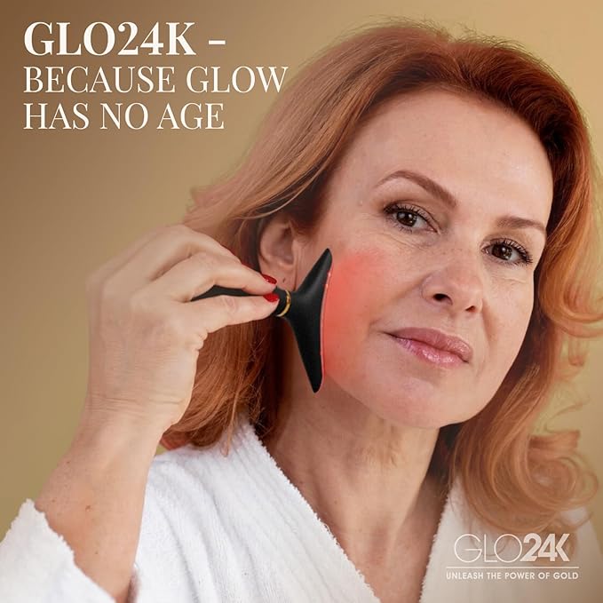 GLO24K Red Light Beauty Device for Face & Neck – 2-Pack, 3-in-1 Facial and Neck - Image 7