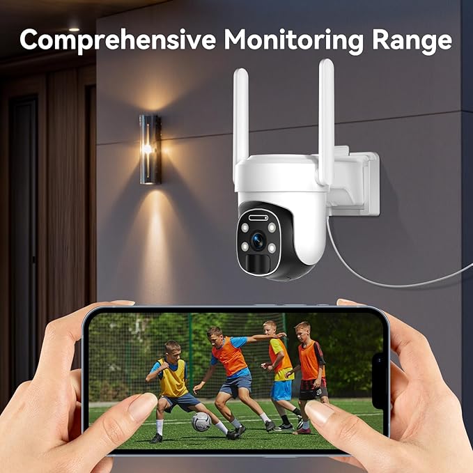 HUEVUE 4G LTE Cellular Security Camera Outdoor, 2K No WiFi Solar Camera Outdoor - Image 8