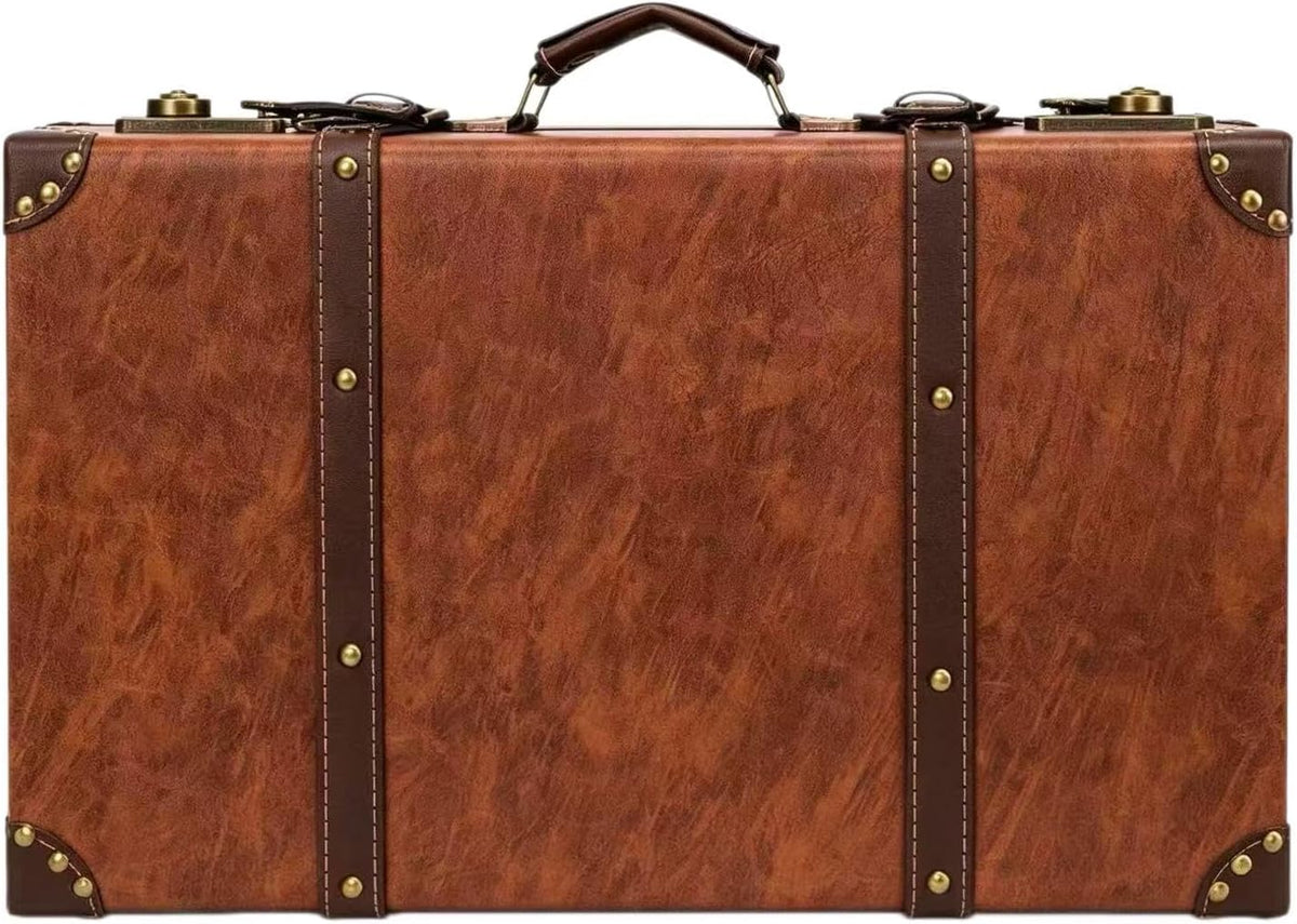 vintageluggagesuitcasetrunkkeepsakegiftboxstorageorganizerhome, main product view