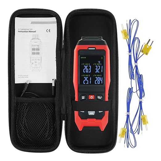 Thermocouple Thermometer Data Logger 4 Channels Digital K Type Thermometer - Image 9