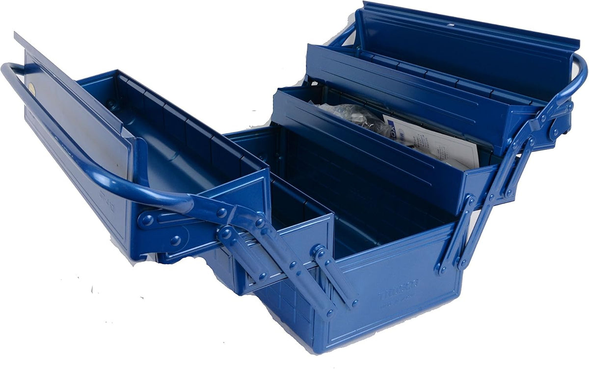 trusco gt-410-b 3-tier tool box, 16.2 x 8.7, close-up detail