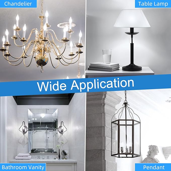 GvvooHome E12 Candelabra Bulb 40 watt Equivalent, E12 LED Bulb Dimmable - Image 7