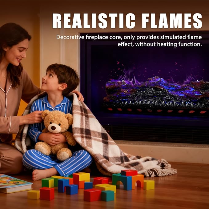 Electric Fireplace Logs Realistic Flame Effect - Image 7