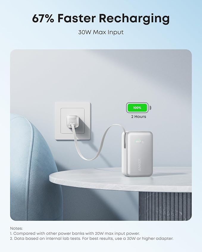 Anker Nano Portable Charger, 000mAh 45W Max Compact Power Bank, Travel - Image 7