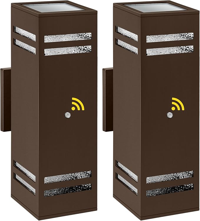 MZLITI 2-Pack Bronze Dusk to Dawn Outdoor Lights, Wall Light Wtih LED Bulbs - Image 9