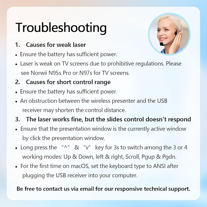 Norwii Rechargeable Bluetooth Presentation Clicker - Image 8