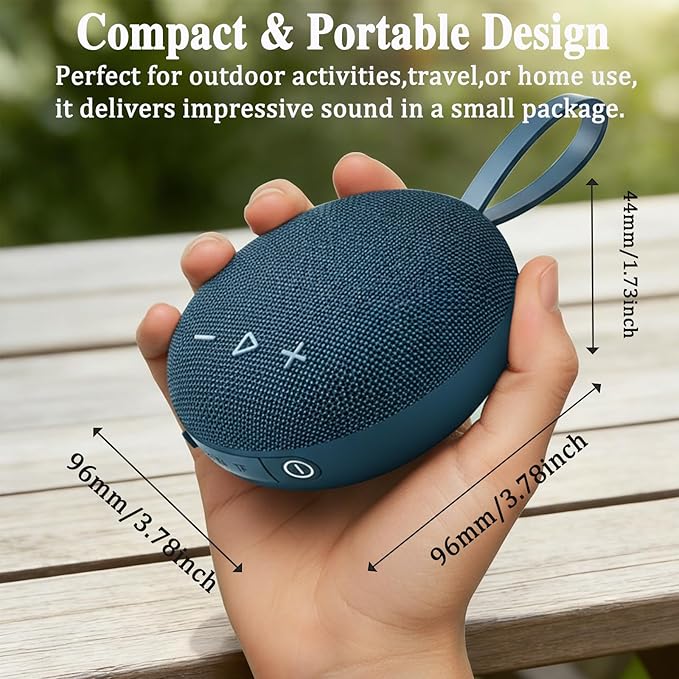 FIVERICH Magnetic Portable Bluetooth Speakers, IPX5 Shower Speaker Bluetooth - Image 7