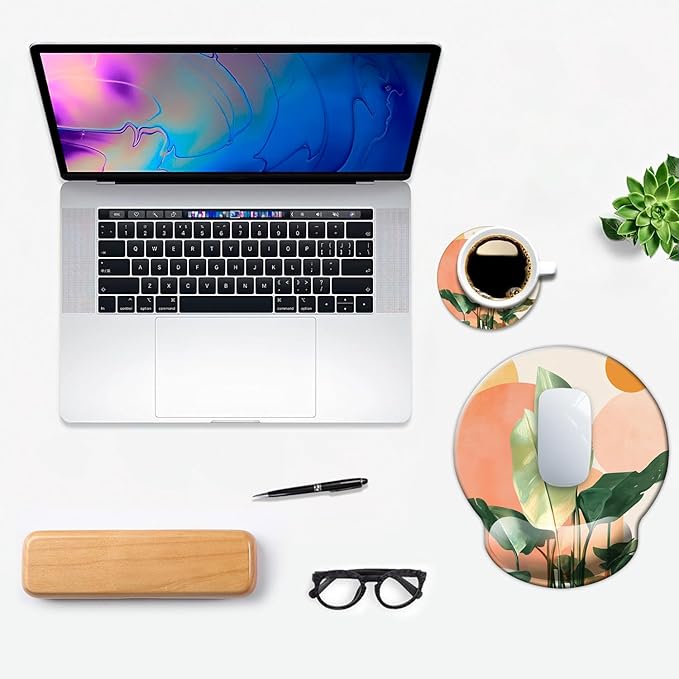 Ergonomic Mouse Pad with Wrist Support, Mouse Pad with Wrist Rest and Coaster - Image 7