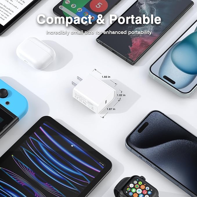 30W USB C Charger, 2 Pack Wall Fast Charger Block Power Adapter Charging Cube - Image 7