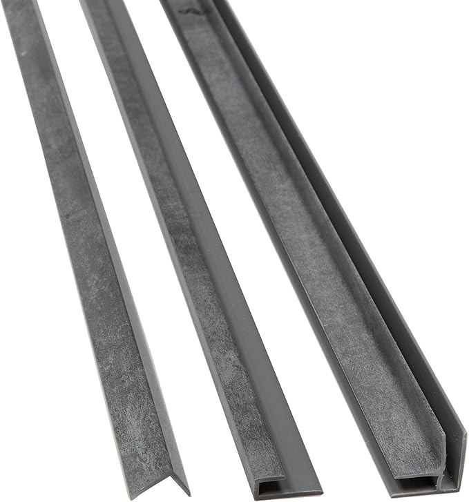 Palisade 78in x 36in x 36in Waterproof Vinyl Corner Shower Surround Kit - Image 8