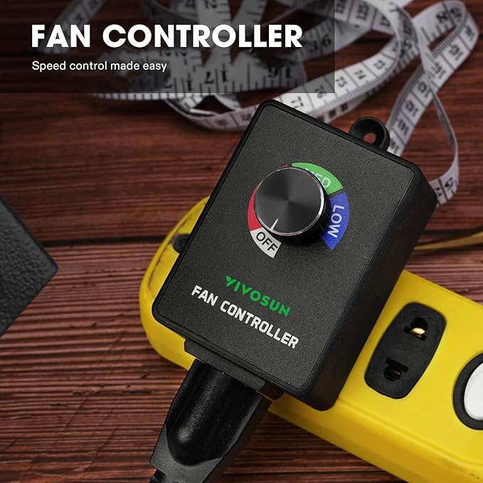 VIVOSUN Variable Speed Controller Cordless Vent Blower Speed Adjuster - Image 7
