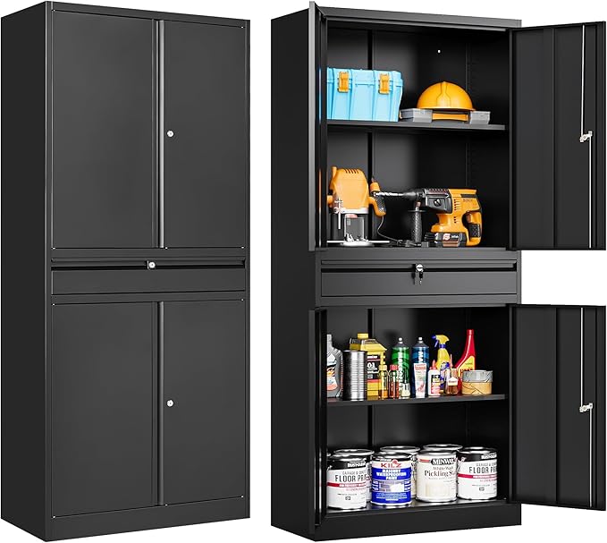 SISESOL Metal Garage Storage Cabinet - Image 9