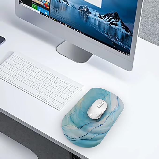 Mouse Pad Wrist Wrist Rest, Comfortable Memory Foam Wrist Rest, Non-Slip PU Base - Image 7