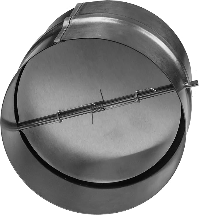 Repa Market 4 Inch Backdraft Damper – Galvanized Steel Draft Blocker/One-Way - Image 9
