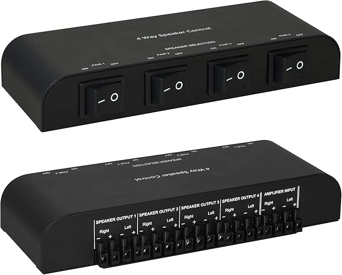 Xtrempro 61051 2 or 4 Way Speaker Switch, 1 in 2 Out or 1 in 4 Out Way Pair - Image 3