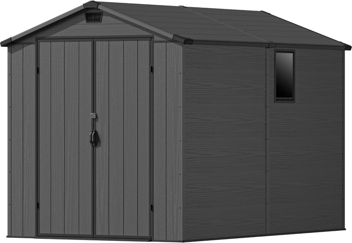 devoko 6x10 ft resin storage shed with floor, main product view