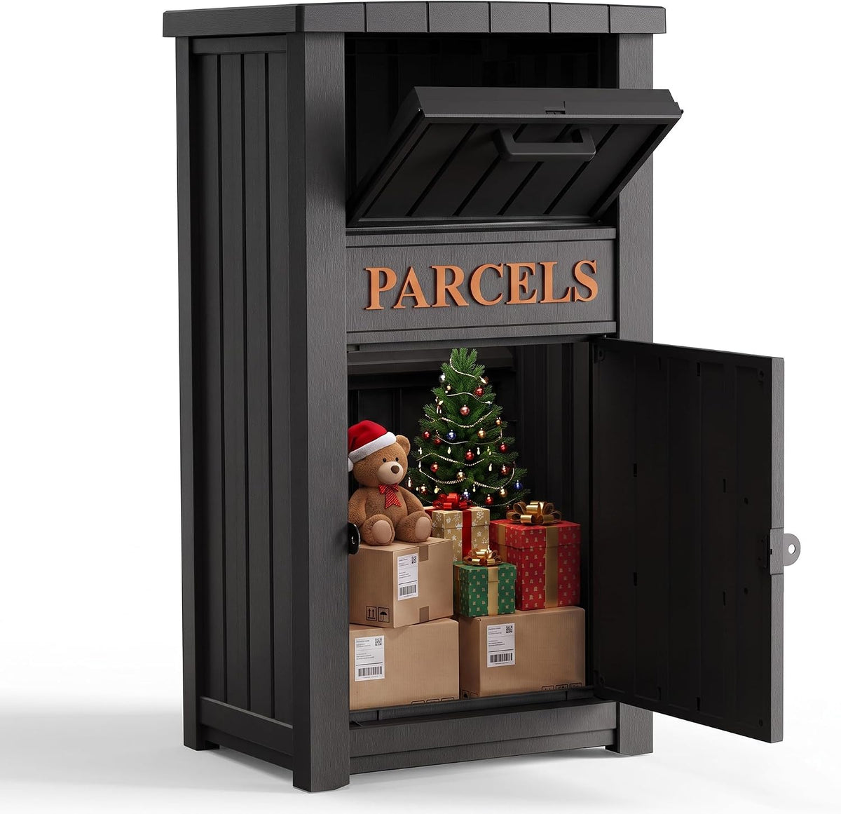 package delivery boxes for outside, 130 gallon deck, main product view