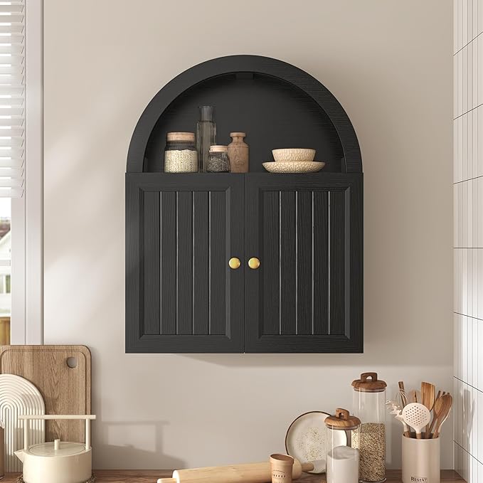 Arched Bathroom Wall Cabinet, 23.6 x 30.3'' Over The Toilet Cabinet - Image 9