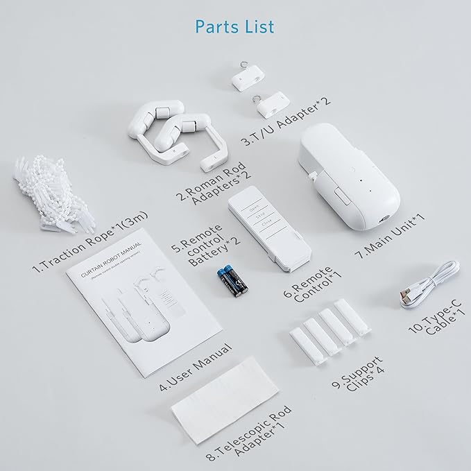 Tripvyantic Automatic Curtain Opener Smart Electric: Remote Control Motorized - Image 9