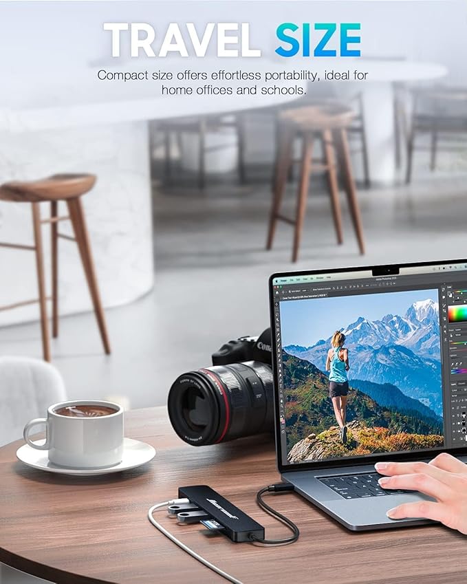 Hiearcool USB C Hub, USBC Hub Multi-Port Adapter - Image 6