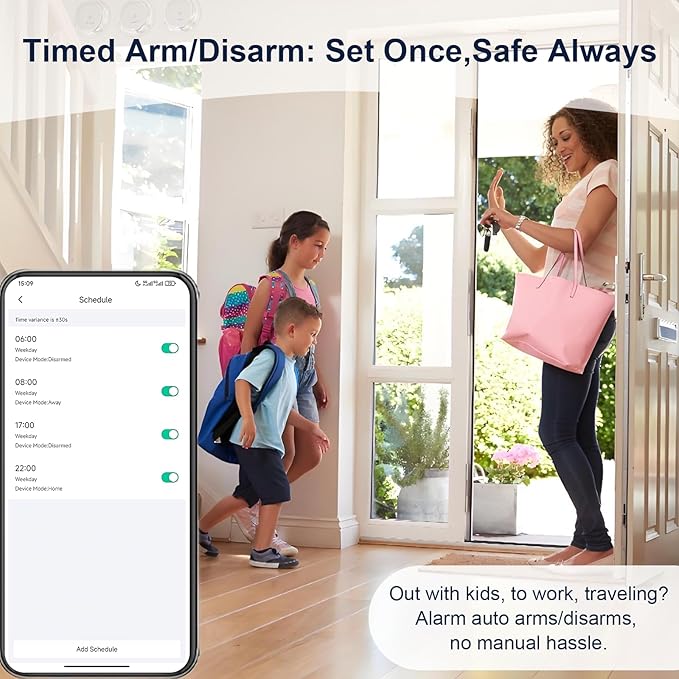 150W Wireless Security System for House, WiFi Door/Window Sensors Alarm System - Image 8
