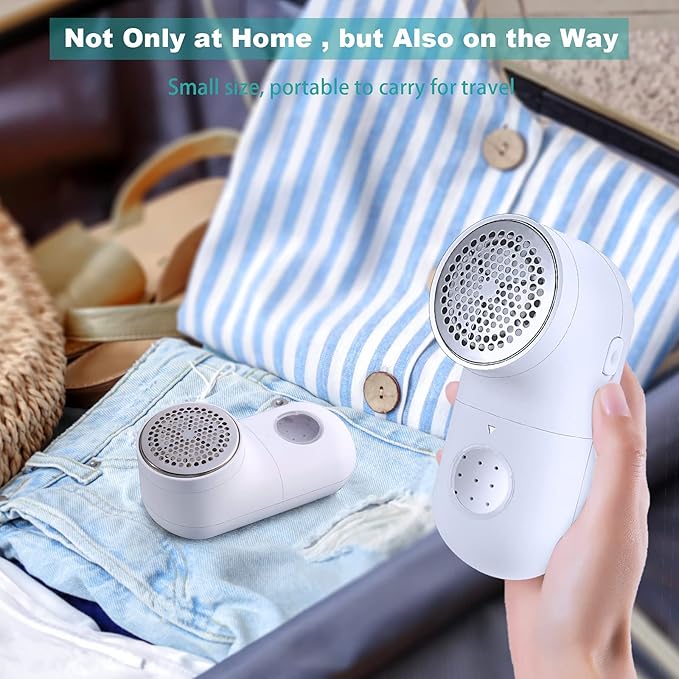 Garstor Fabric Shaver, Electric Lint Remover, USB Rechargeable Sweater Shaver - Image 7