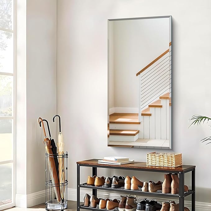CILIBER Beveled Mirror, 24x48 Beveled Bathroom Mirrors - Image 7