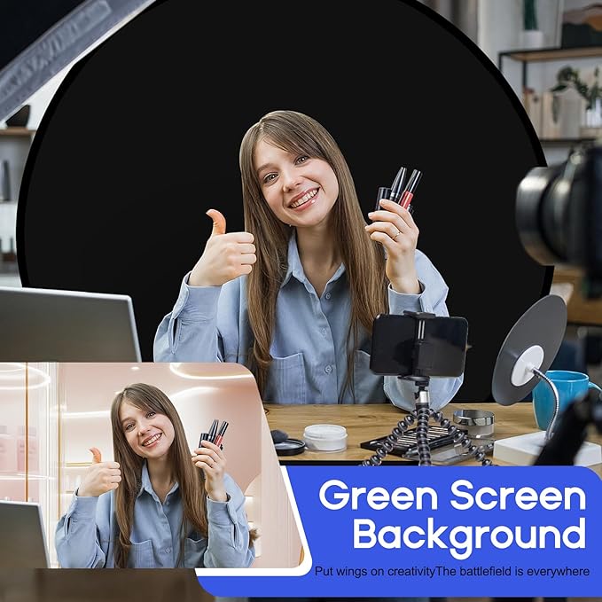 Portable Black White Screen Chair, 57 in Screen Backdrop - Image 7