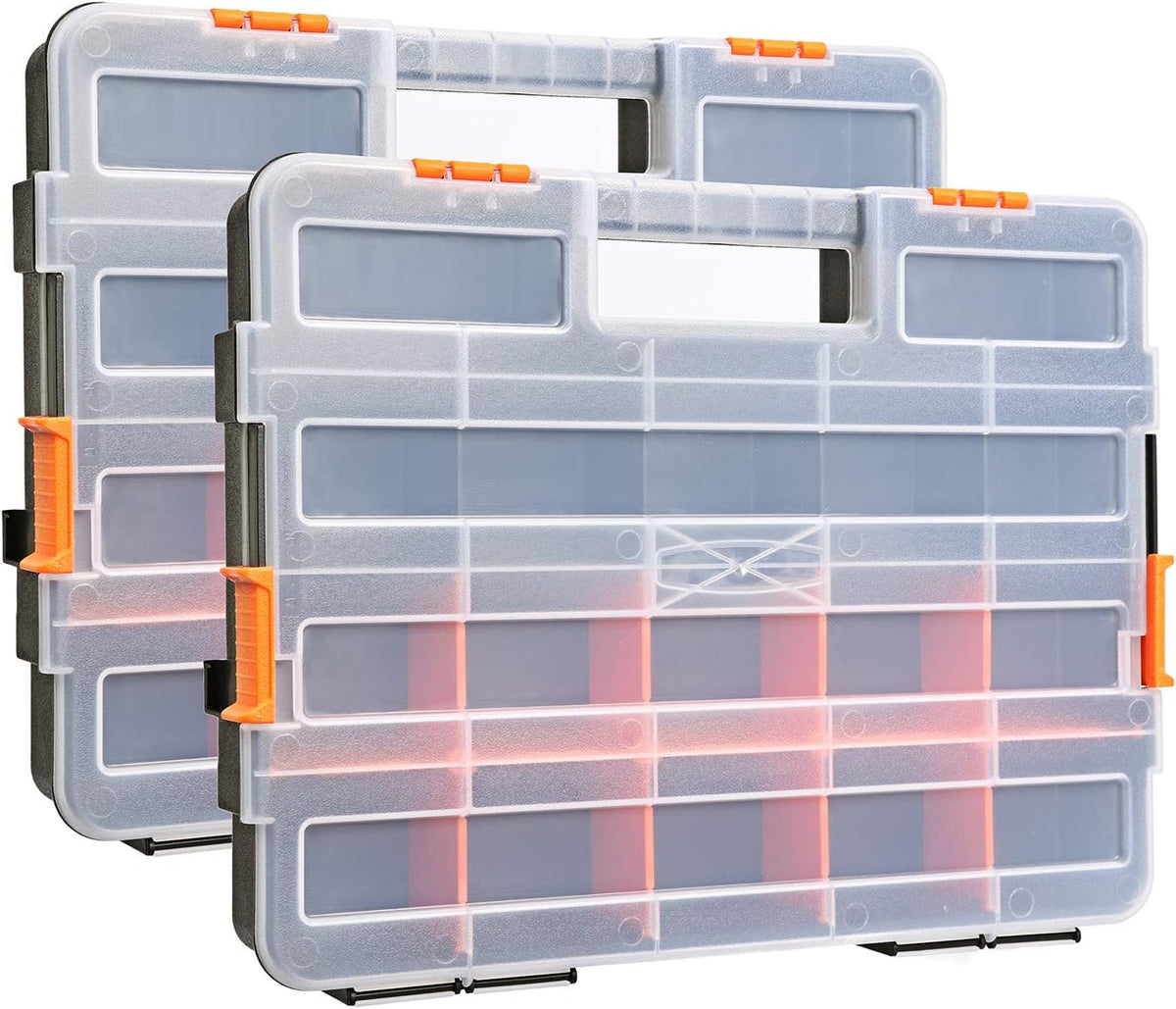 mixpower 15-inch 2pcs toolbox organizer sets, 20 removable, main product view
