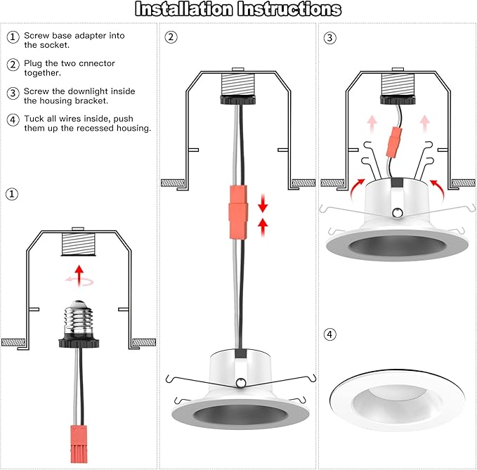 VANANCE Smart Recessed Light 6 Inch, APP Control, Cool to Warm White, - Image 7