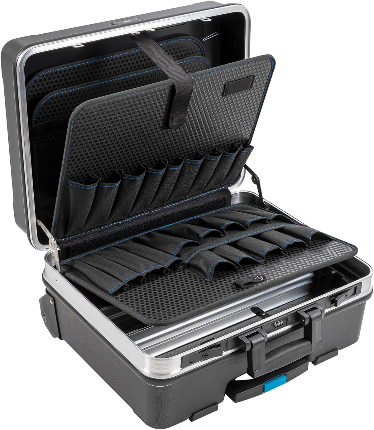 b&w international go portable wheeled rolling tool case, main product view