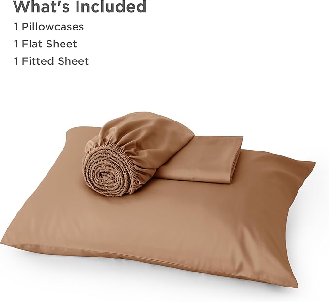 Bedsure Cooling Sheets Twin, Rayon Derived from Bamboo, Breathable & Soft Twin - Image 6