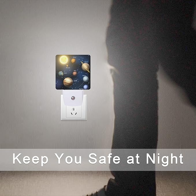 Smoaffly Planet Solar System Universe Galaxy Space Night Light Plug-in LED - Image 7